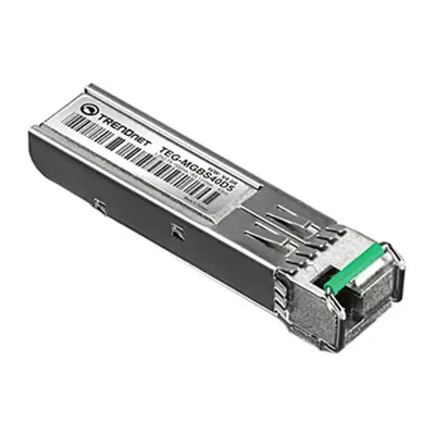 TEG-MGBS40D5 TRENDnet 1.25Gb/s 1000Base-BX Single-mode Fiber 40km Tx1310nm/Rx1550nm LC Connector SFP Transceiver Module