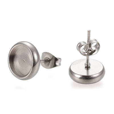 Non-Tarnish 304 Stainless Steel Stud Earring Settings