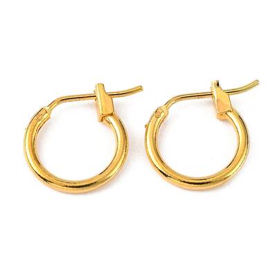 Brass Hoop Earrings