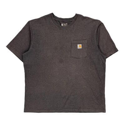 Carhartt T-Shirt - XL Grey Cotton Blend