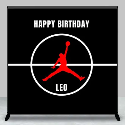 Basketbal Player Dunk Custom Boy Birthday Backdrop - Aperturee