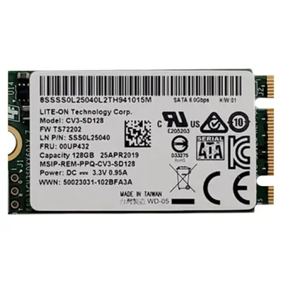 00UP432 Lenovo 128GB Multi-Level Cell SATA 6Gb/s M.2 2242 Solid State Drive