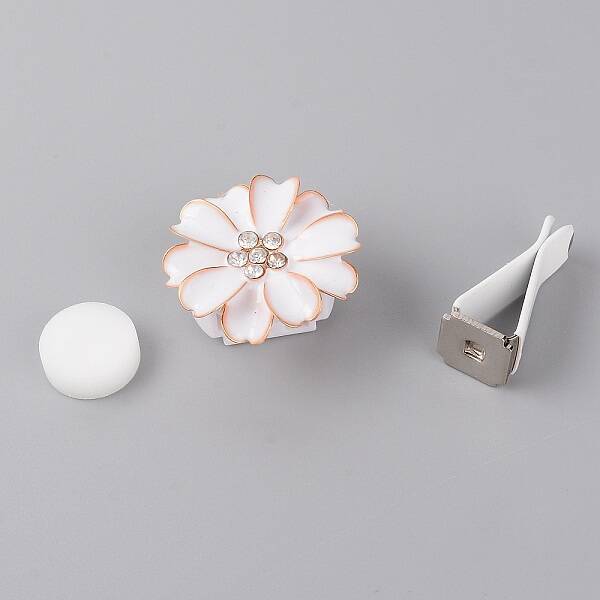 Zinc Alloy with Rhinestones Car Perfume Decoration Set