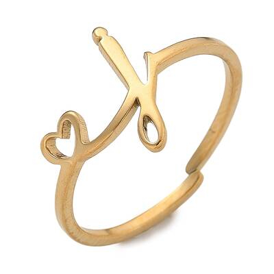 304 Stainless Steel Cuff Rings for Women