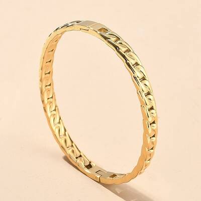 304 Stainless Steel Hinged Bangles for Women