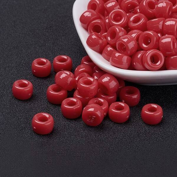 Opaque Acrylic European Beads