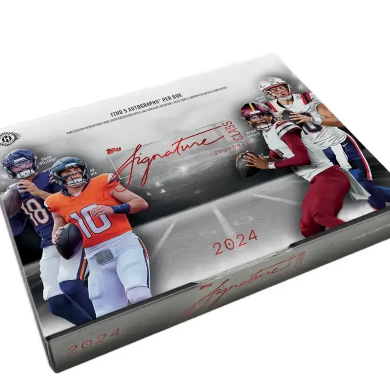 2024 TOPPS SIGNATURE CLASS HALF CASE (3 BOX) AND 2024 TOPPS RESURGENCE HOBBY (2 BOX) NFL CARD BREAK