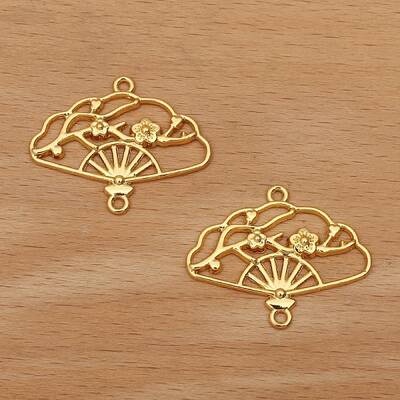 Alloy Hollow Connector Charms