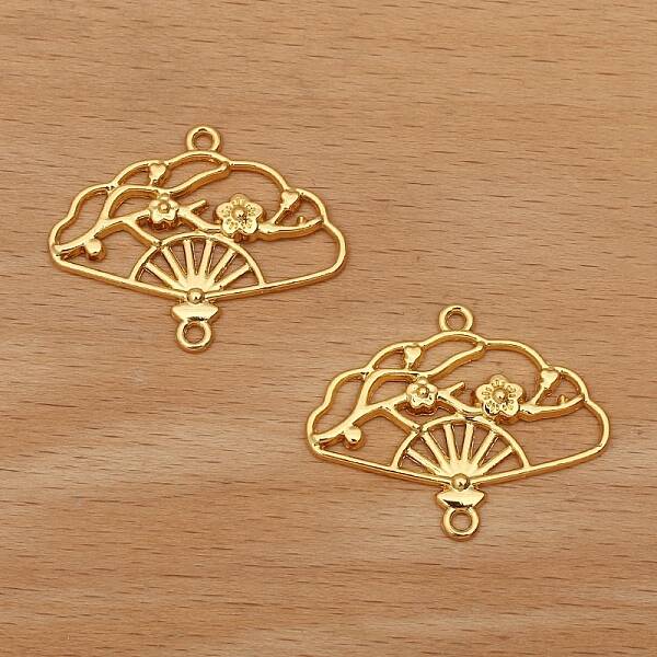 Alloy Hollow Connector Charms