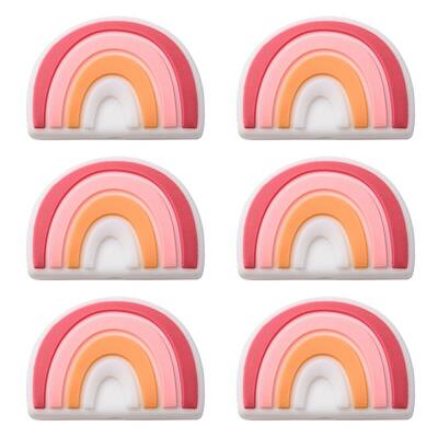 6Pcs Food Grade Eco-Friendly Silicone Focal Beads