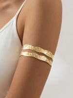Women's Vintage Wave Design Cuff Bangle, Fashion Jewelry for Party, Daily Clothing Decor, Trendy All-match & Exquisite Jewelr...