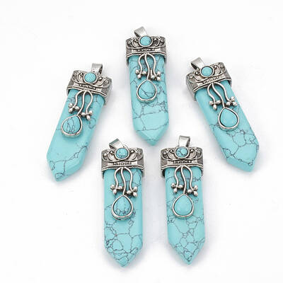 Synthetic Turquoise Pendants