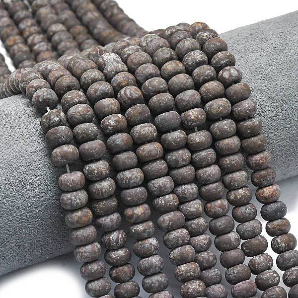 Natural Red Snowflake Obsidian Beads Strands