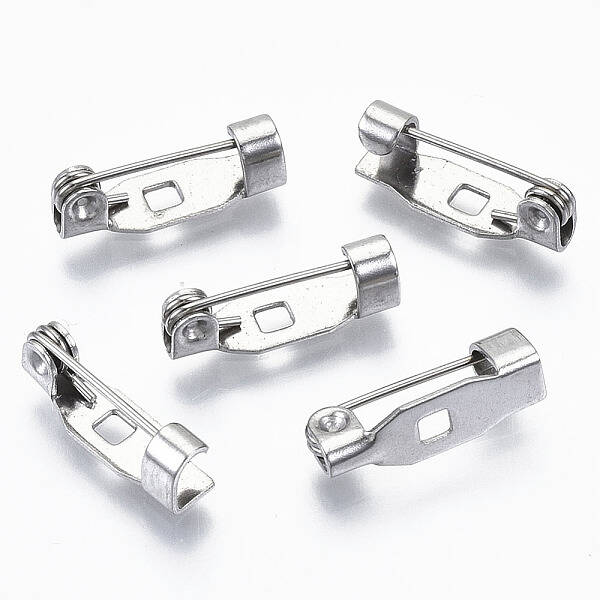 Non-Tarnish 304 Stainless Steel Pin Brooch Back Bar Findings