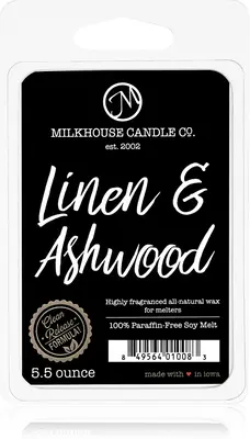 Milkhouse Candle Co. Creamery Linen & Ashwood Lamp Wax aromatica 155 g
