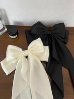 Cute Solid Color Bow Decor Hair Clips, Elegant Hair Clips for Women & Girls, Minimalist Fashion Hair Accessories for Party, D...