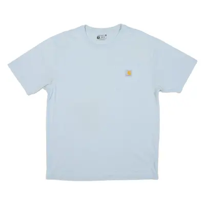 CARHARTT Loose Fit Mens T-Shirt Blue Crew Neck M