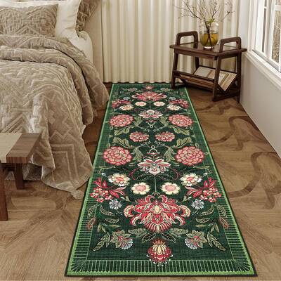 Garvee Floral Kitchen Rug 2x6 Botanical Print Non-Slip Stain Resistant Low Pile Washable Soft Hypoallergenic for Entryway Bat...