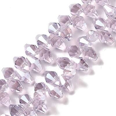 Pearl Luster Plated Electroplate Beads Strands