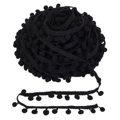 Nylon Pom Pom Ball Tassel Lace Ribbon