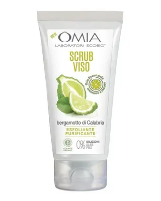 Omia Face Scrub With Calabrian Bergamot Essential Oil 75 Ml
