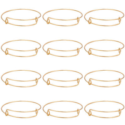 12Pcs Steel Adjustable Bangle Making