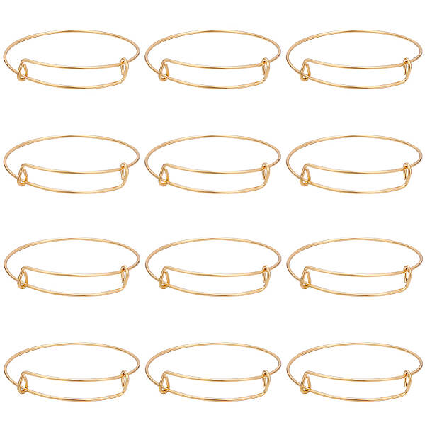 12Pcs Steel Adjustable Bangle Making