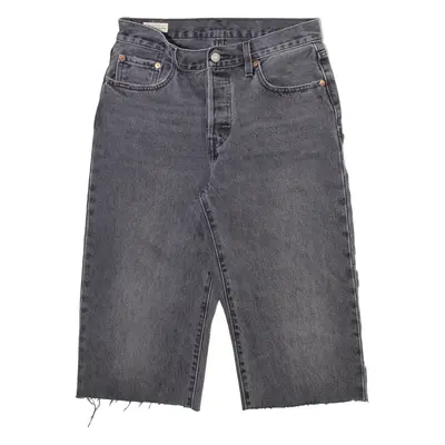 LEVI'S 501 Big E Womens Denim Shorts Grey M W29