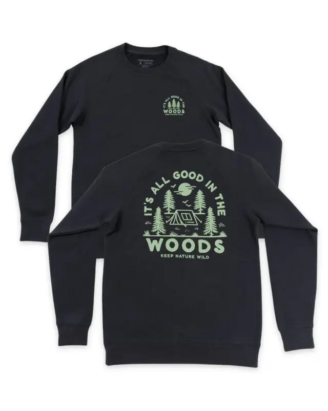 Good in the Woods Unisex Pullover | Coal | Size: M