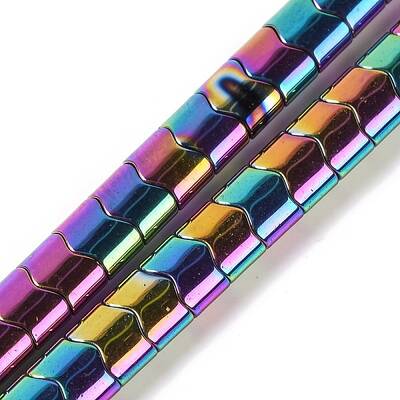 Electroplated Synthetic Non-magnetic Hematite Beads Strands