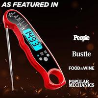 Digital Meat Thermometer - Instant Read Food Thermometer for Cooking, Grilling, Air Fryer, Frying Pan, Probe, Kitchen Gadget,...