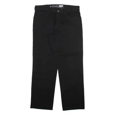 CARHARTT Mens Trousers Black Relaxed Straight W38 L30