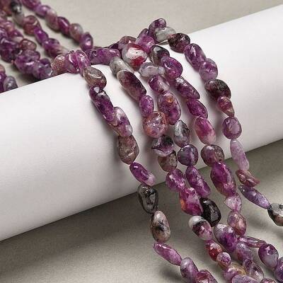 Natural Lepidolite/Purple Mica Stone Beads Strands