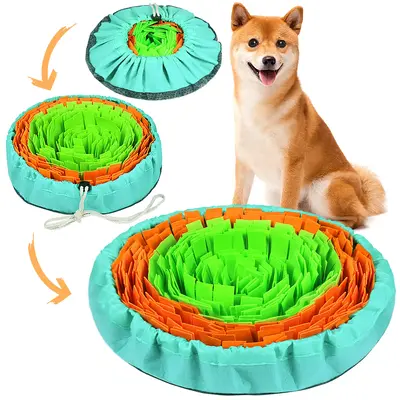 Snuffle Mat for Dogs, Interactive Dog Enrichment Toys for Boredom and Mental Stimulation, Adjustable Dog Puzzle Toys Sniff Ma...