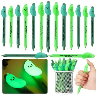 Luminous Pickle Pen Emotional Support Pickle Pen First Day of School Back to School Gift Employee Teacher Appreciation Gift T...