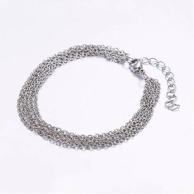 Tarnish Resistant 316 Surgical Stainless Steel Cable Chain Bracelets