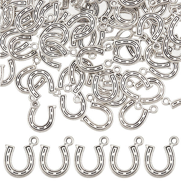 100Pcs Tibetan Style Alloy Charms