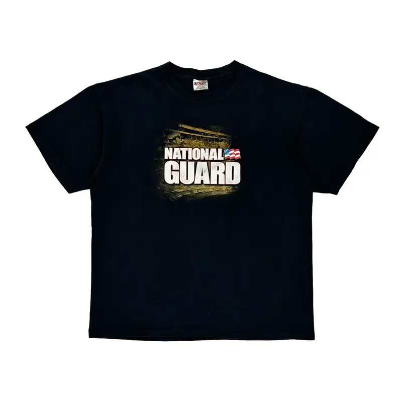 National Guard Chase Authentics Nascar T-Shirt - XL Black Cotton