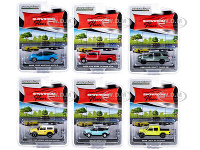 Showroom Floor Set of 6 Cars Series 3 1/64 Diecast Model Cars by Greenlight