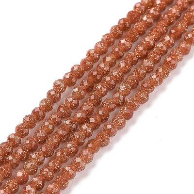 Synthetic Goldstone Beads Strands