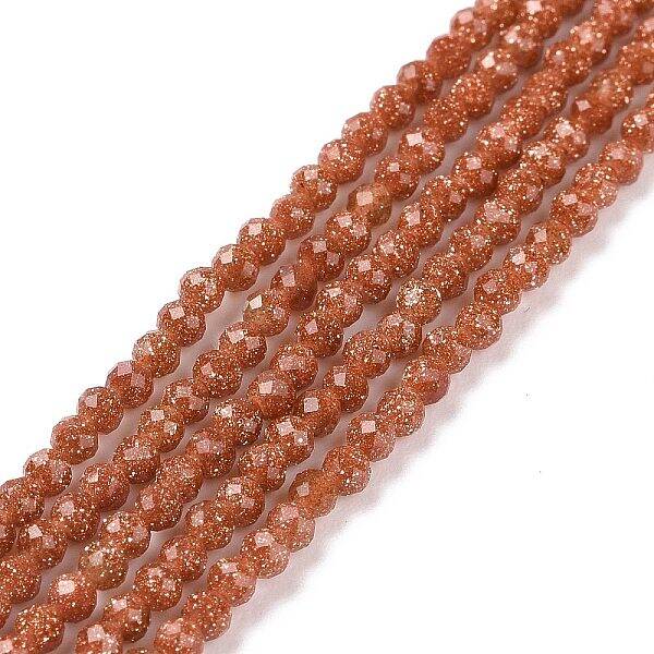 Synthetic Goldstone Beads Strands