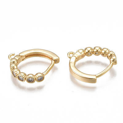 Brass Huggie Hoop Earring Findings