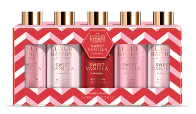 The Luxury Bathing Company Set Regalo Gel Doccia Alla Vaniglia E Mandorla 5 Pezzi