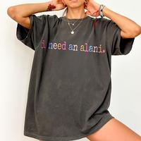Comfort Colors I Need An Alani Shirt, Alani Summer Shirt Retro Summer Vibes 100% Cotton Fitted Crew Neck Short Sleeve Casual ...