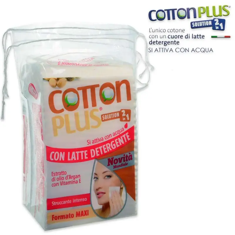 Cotton plus 2 in 1 maxi with argan oil extract and vitamin E