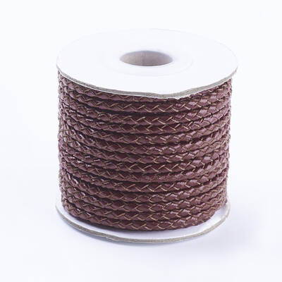 Round Braided Cowhide Cords