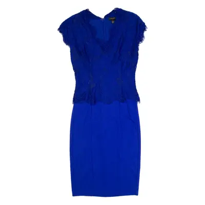 TED BAKER Womens Bodycon Dress Blue Sleeveless Midi XS