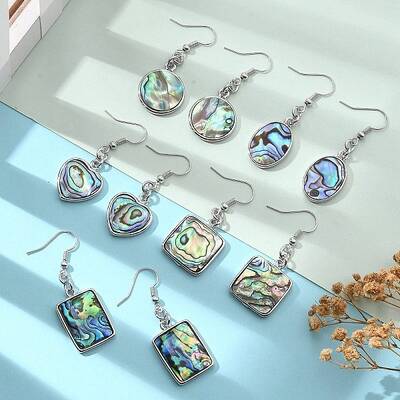 Abalone Shell/Paua Shell Dangle Earrings