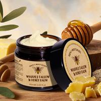 Natural Beef Tallow & Honey Balm Cream – Ultra-Nourishing Moisturizer with Grass-Fed Tallow, Hydrates & Nourishes Face, Bod...