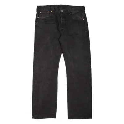 LEVI'S 501 Jeans Mens Black Regular Straight W40 L34